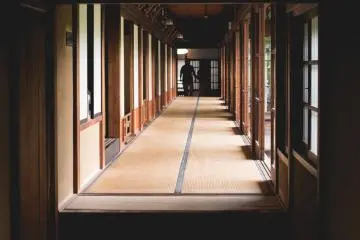 <p>Old guest house on the Temple's grounds</p>