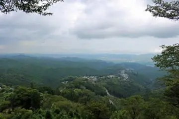 <p>The view to the north from Hanayagura</p>