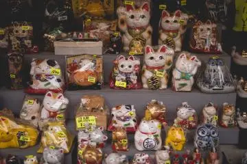 <p>Lots and lots of lucky cats</p>