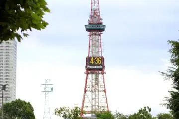 Sapporo TV Tower from Odori Park (Photo: Endarastya Sarah / JT)