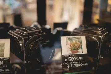 <p>Hasselblad medium formet camera</p>