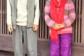 Mr and Mrs Matsui at their House in Nishijin, a textile district in Kyoto