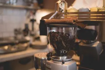 <p>Beans for the freshly ground coffee</p>