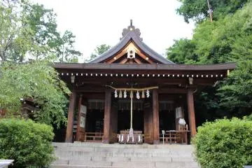 <p>The main hall of Asuka Niimasu Shrine</p>
