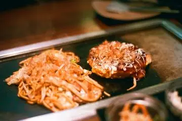 yakisoba and okonomiyaki