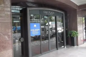 <p>The entrance from the street</p>