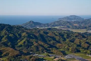 <p>The view north toward the beaches of Niginohama and Nogita</p>
