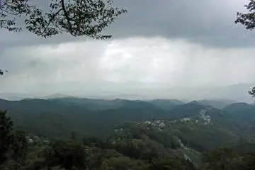<p>The rain begins</p>