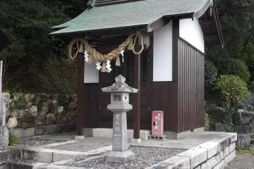 This little shrine is at the entrance from the road