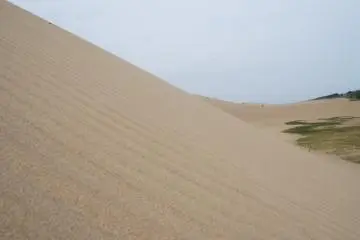 The sandy slopes are quite steep and take some effort to climb