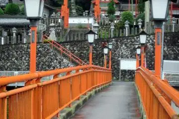 <p>The red bridge and the lanterns make for an atmospheric shot</p>