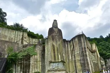 Hand made stone statue of Ohya Heiwa Kannon
