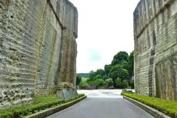 Stone walled corridor
