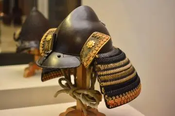 <p>Helmet worn by castle guards/warriors decades ago</p>