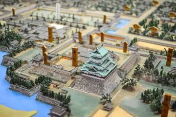 <p>Top view miniature version of the Nagoya Castle</p>