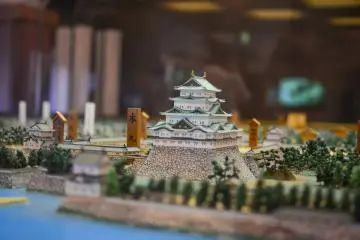<p>Side view miniature version of the Nagoya Castle</p>
