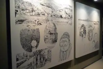 giant sized posters of Mizuki Shigeru manga art