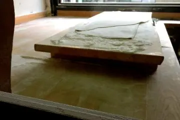 <p>La p&acirc;te roul&eacute;e</p>