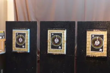 You will have plenty of practice throwing shurikens against these cork boards. Try and beat your instructor by getting more points.