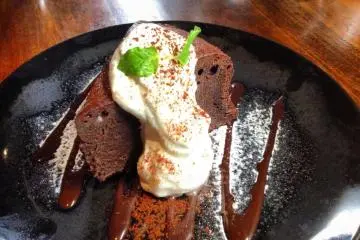 One of the many delicious desserts served