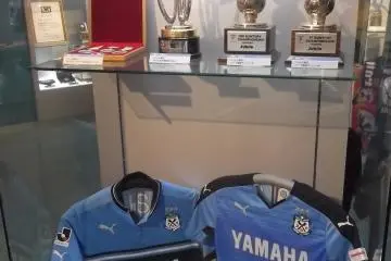 <p>Jubilo won a couple of odd-shaped trophies</p>