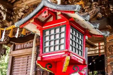 <p>One last look at a colorful lantern before moving on</p>