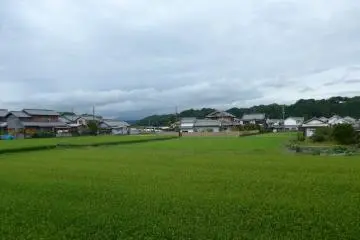 On the train you can also get good views of the more quiet parts of Kansai.