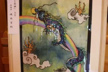 <p>Another very beautiful painting of Takaokami-no-Okami</p>