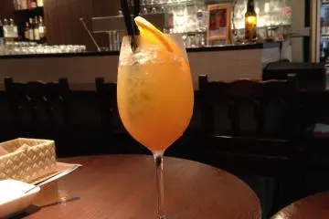 <p>Pineapple-orange drink that I had. So refreshing!</p>