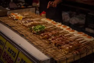 <p>Pancakes also come on sticks at festivals</p>