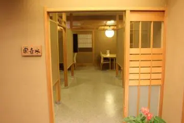 <p>The entrance to the dinner restaurant</p>