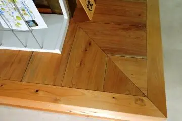 <p>....and modern carpentry on the other corner</p>