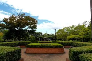 <p>Satu contoh dari arsitektur simetris di tamana</p>