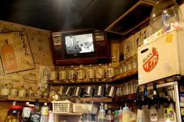 <p>A retro styled television cannot be missed</p>