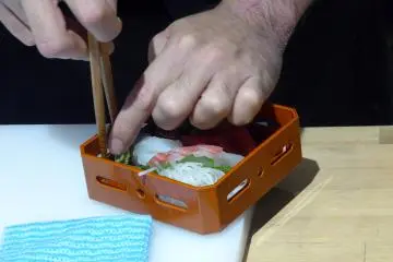 Every component of the sashimi dish is carefully arranged, from the wasabi to the mound of shredded radish.&nbsp;