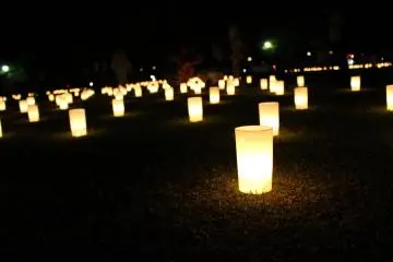<p>Up close with the lanterns</p>