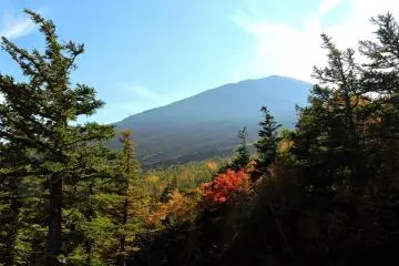 From certain points you can see the peak of Mount Fuji