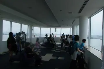 <p>Visitors enjoying the view</p>