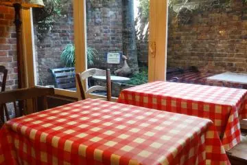 <p>There is also a small terrace for dining outside when the weather is nice</p>