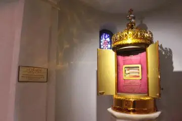 <p>Relics of some of the 26 Japanese Martyrs, kept inside St. Philip Church.</p>