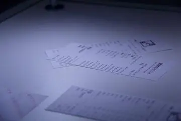 Vertically-written receipts