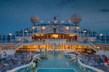 Evenings on top deck