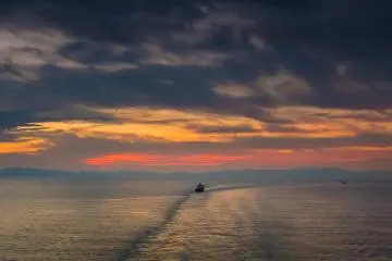 Steaming away from Busan