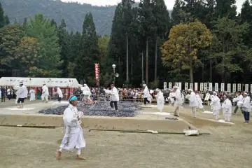 <p>Devotees walk across the hot coals to receive blessings from the mountain gods</p>