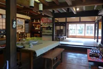 <p>Inside the traditional ryokan</p>