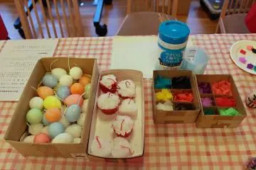 <p>The candles and wax squares to decorate them with</p>