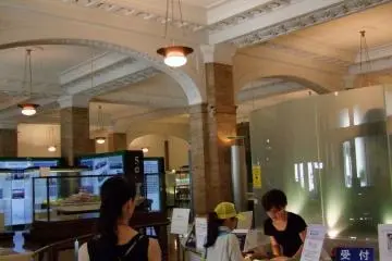 Inside the NYK Maritime Museum. Notice the beautiful high ceiling.