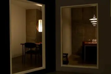 <p>These holes are no windows, you can walk through safely</p>