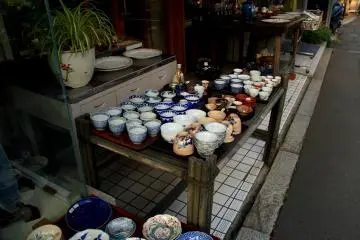 <p>Even though this street offers mostly modern furniture, tradition in Japan is never lacking</p>