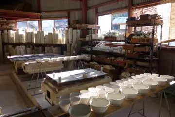 <p>Unfinished pottery</p>
